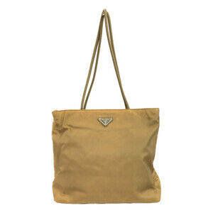 Prada Tessuto tote bag beige yellow